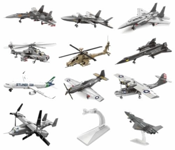 WANGE Modell des Apache-AH-64-Hubschraubers Zum Zusammenbauen Mit Bausteinen. Flugmodellbau 1:48. Angriffshubschrauber. - 6