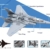 WANGE Modellbausatz F15 Eagle Modell eines zweimotorigen taktischen Jagdflugzeugs zum Zusammenbauen mit Blöcken, Modellbau 1:48. - 5
