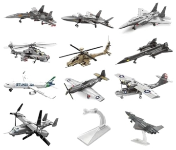 WANGE Modellbausatz F15 Eagle Modell eines zweimotorigen taktischen Jagdflugzeugs zum Zusammenbauen mit Blöcken, Modellbau 1:48. - 7