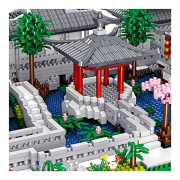 Weltberühmte Architektur Klassische Gärten von Suzhou Bausatz, 3930pcs Micro Diamond Building Blocks Mini klemmbausteine ​Toy Collection Modell Set Geschenk für Kinder Erwachsene - 4