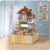 Windmühle Musikbox Bausteine Mit Minifigure, 799 Klemmbausteine Street View Architektur Modellbausatz, Technik Spieluhr des Windmühlenhauses Bauset Nicht Kompatibel mit Großen Marken - 3