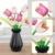 WINNER SPACE Tulpen Blumen Bauspielzeugset mit Vase, 223pcs Botanical Collection Bauklotz Spielzeug Pflanzen Home Deko, Geschenk zu Valentinstag, Muttertag Für Freundin Freund Mädchen 8+ - 3