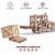 Wood Trick Gabelstapler 3D Holzpuzzle für Erwachsene und Kinder zum Bauen mit Palette und Kleiner Sparbüchse - reibungsbetriebene und manuelle Hebesteuerung - Mechanisches Modellmodell aus Holz - 2