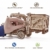 Wood Trick Gabelstapler 3D Holzpuzzle für Erwachsene und Kinder zum Bauen mit Palette und Kleiner Sparbüchse - reibungsbetriebene und manuelle Hebesteuerung - Mechanisches Modellmodell aus Holz - 3