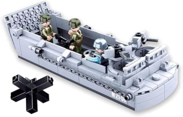 WWII - Landungsboot (182 Teile) [M38-B0855], Spielset, Klemmbausteine, Soldaten, mit Spielfigur, Army WWII, bunt, Sluban Klemmbausteine SL95715 - 5