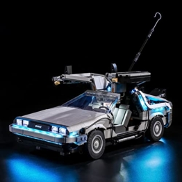 YEABRICKS LED Licht für LEGO-10300 Creator Expert Back to The Future Time Machine Bausteine Modell (LEGO Set Nicht enthalten) - 1