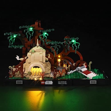 YEABRICKS LED Licht für Lego-75330 Star Wars Dagobah Jedi Training Diorama Bausteine Modell (Lego Set Nicht enthalten) - 1