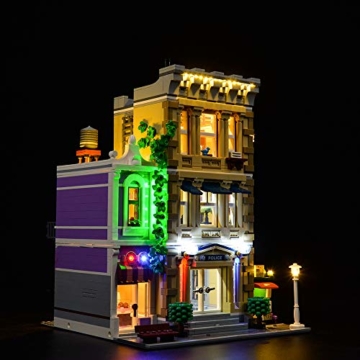 ZHLY LED Licht-Set für Lego Police Station Beleuchtung Lichtset Kompatibel Mit Lego 10278 Police Station (Lego-Modell Nicht enthalten) (Mit Fernbedienung) - 3
