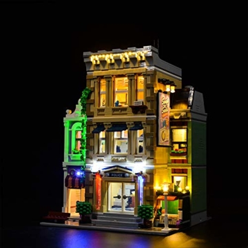ZHLY LED Licht-Set für Lego Police Station Beleuchtung Lichtset Kompatibel Mit Lego 10278 Police Station (Lego-Modell Nicht enthalten) (Mit Fernbedienung) - 4